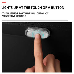 Mini Wireless Car LED Touch Light | Magnetic Induction USB Rechargeable close-up view