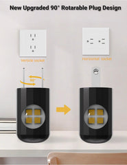 Mini LED Night Light with Twilight Sensor | Plug-In Wall Socket Lamp for Kids Room close-up view