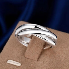 Free Shipping for Women Lady Wedding Beautiful Charm Fashion Women 925 Sterling Silver Rings Jewelry