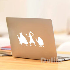 Cartoon Hitchhiking Ghosts Vinyl Sticker | Car Window Decoration detail view