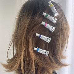 * New 1PC Funny Paint Watercolor Hair Clip For Women Creative Handmade Duckbill Hairpin Child Hair Barrette Party Random Color
