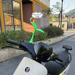 3D Car Roof Ornament Bean Sprout Seedlings PVC close-up view