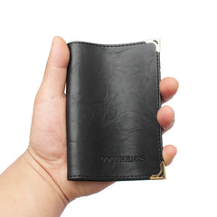 Vintage PU Leather Passport Holder Wallet | Unisex Travel Document Organizer detail view