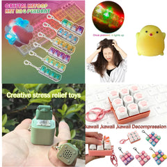 Stress Relief Fingertip Decompression Toys Clicker Fidget Toy | LED