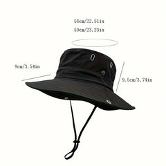 Adjustable Fisherman Hat | Breathable Sun Protection Bucket Hat for Outdoor Sports detail view