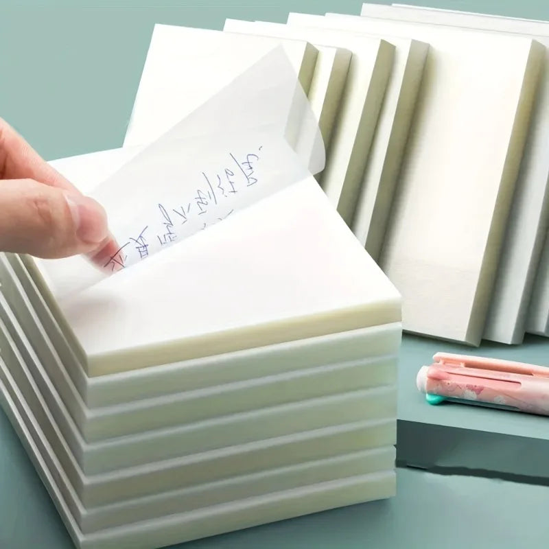 50 Sheets Transparent Sticky Note Pads Waterproof