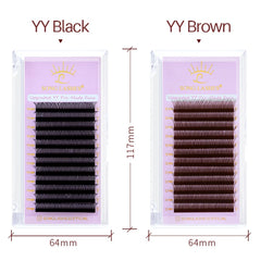 Professional Y Shape Eyelash Extensions | Premade Fans for Salon Use detail view