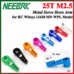 25T M2.5 RC Servo Metal Horn Aluminium Arm for RC Car Boat Robot Wltoys 12428 MN78 MN82 MN168 MN99S