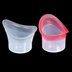 2pcs Silicone Eyewash Cup | Soft Reusable Eye Bath Cup for All Ages close-up view