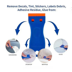Plastic Razor Blade Scraper Sticker Remover for Glass