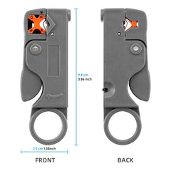 Stainless Steel Coax Cable Stripping Pliers | Adjustable Wire Stripper Tool alternate view