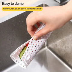 Kitchen Sink Strainer Anti-blocking Mesh Trap Waste Catcher 14.5cm Square Sewer Outfal close-up view