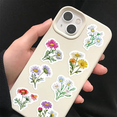 500PCS Daisy Stickers Roll | Cute Flower Decals for Water Bottles and Scrapbooking detail view