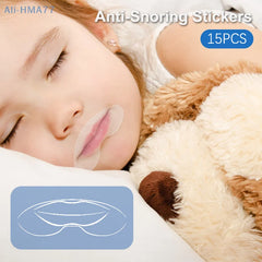 Anti-Snoring Stickers for Better Sleep | 15 Pcs Mouth Correction Tape detail view