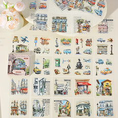 45pcs Garden at City End Series Sticker Set | Urban Landscape Decals for Journal Scra alternate view