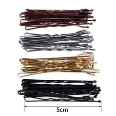 50/60pcs Simple Black Hair Clips For Girls Bobby Pins Invisible Wave Curly Bride Disp alternate view