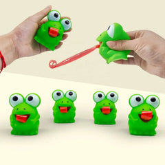 Creative Fidget Decompression pinch toy Frog Dinosaur Sticking Tongue Out Relieve Str alternate view