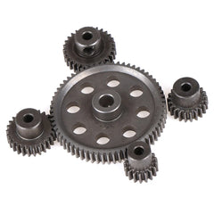 HSP Steel Metal Spur Differential Main Gear 17T/21T/26T/29T/64T Pinion Gear close-up view
