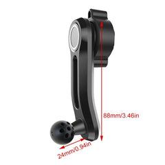 Car Phone Holder 17mm Round Mount Splitter Adapter Durable Plastic Phone Stand Extension Arm for Mob