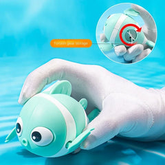 Hot sellingBaby Bath Toys Cute Swimming Fish Cartoon Animal Floating Wind Up Toys Water detail view