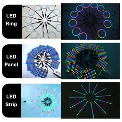 WS2812B LED Firework Light Module Panel 10/11/12/13 Channel | Individually Addressable close-up view