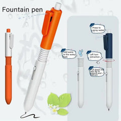2 in 1 Funny Prank Retractable Water Spray Pens,Ball Pen with Water Spray Funny Prank Toy Stress Rel