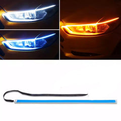LED DRL Car Daytime Running Light Flexible Waterproof Strip | Auto Headlights White Turn Signal Brak