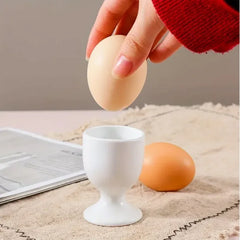 Kitchen Egg Holder White Egg Cup Holder Hard Soft Boiled Egg Breakfast Egg Holder Banquet Eggs Suppl