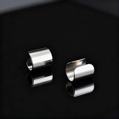 Trendy Simple Long Tube U-shaped Stainless Steel Ear Bone Clip For Men, Geometric Non Pi detail view