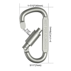 4-6PCS Carabiner Set For Key Camping Survival EDC Outdoor Keychain Clip Alloy Aluminum Tactical Caribiner Hook Karabiners
