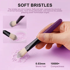 20pcs Eye Makeup Brush Set Portable Soft Makeup Brushes Beauty Tools Foundation Eyesh alternate view