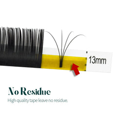 H&L SINCE 1990 20 Rows Premium Silk Eyelash Extensions | Professional Individual Lashes detail view