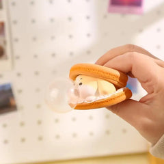 2Pcs Macaron Burger Blows Bubbles Office Stress Relief Ornaments Creative Cartoon Pin alternate view