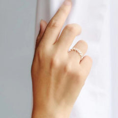 Huitan Fancy Stars Adjustable Opening Rings Women Silver Plated Daily Wear Fashion Ver close-up view