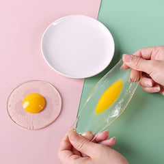 Funky Egg Splat Ball Squishy Toys | Stress Relief Squeezing Fidget Toy for Adults and alternate view
