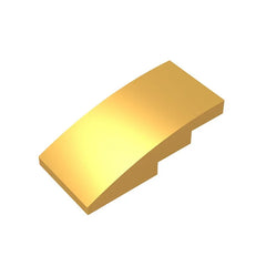 Slope, Curved 4 x 2 Building Block (Gobricks GDS-660) | Compatible with Lego 93606 Par close-up view