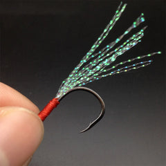 10PCS Professional Fishing Hooks Durable Binding Wire Hooks Fishing Tackle for Freshwate detail view