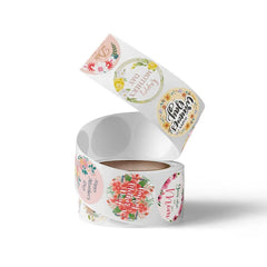 Happy Mother's Day Gift Stickers | Sweet Floral Envelope Seals for Gift Wrapping alternate view
