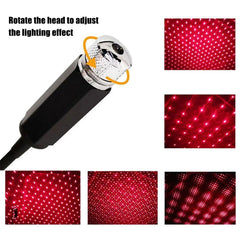 Mini LED Car Roof Star Night Light Projector Atmosphere Galaxy Lamp USB Decorative Adj close-up view