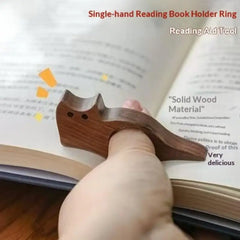 2026 New 1pcs Wooden Animal Pet Cat Dog Bookmark Page Marker With Metal Ring Student alternate view
