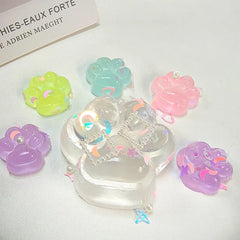 Luminous Cat Paw Squishy Toy | Stress Relief Glow-in-the-Dark Decompression Fidget Toy close-up view