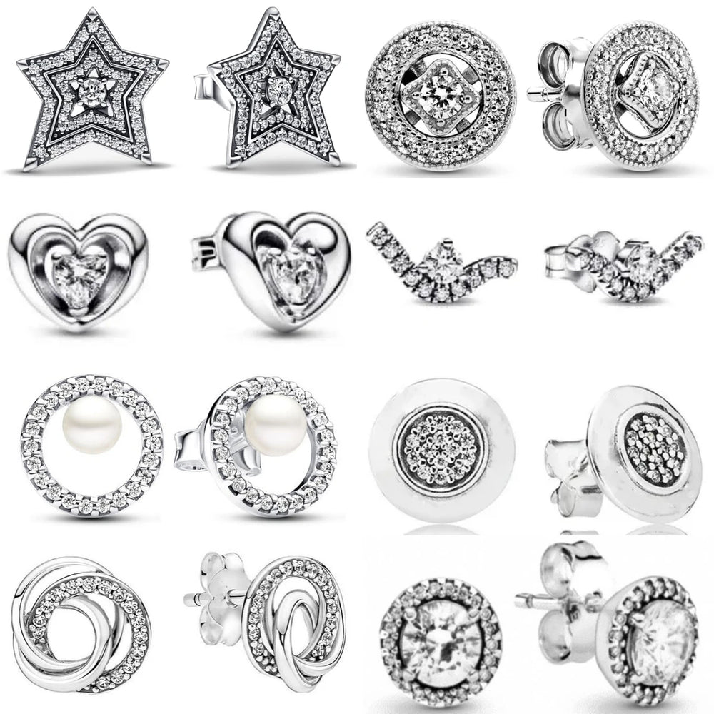 Hot Sell Double Hoop Five-pointed Star Fit Original Charms Diy Fine Jewelry Gift For Women Accessori