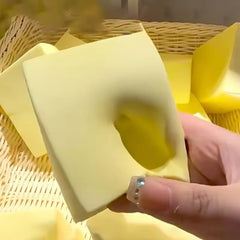 Squishy Soft Milk Brick Squeeze Toy | Slow Rebound Stress Relief Fidget Toy close-up view