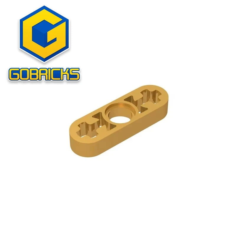 Gobricks GDS-689 Technical Liftarm Thin 1 x 3 | Building Block with Axle Holes Compatible with Lego