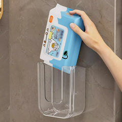 Wall Mounted Wet Wipes Dispenser Self-Adhesive Holder Kitchen Bathroom Tissue Paper T alternate view