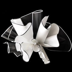 Florist Bouquet Wrapping Paper | 5 Pack Black and White Aristocrat Flower Wrap alternate view