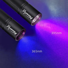 Mini 365nm/395nm Blacklight UV Flashlight | USB Rechargeable Pet Urine Detector detail view