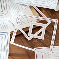 Scrapbooking Frame Stickers | 20pcs Decorative Border Stickers for Junk Journal detail view