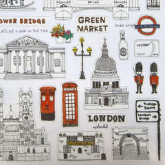 Creative London Vacation Stickers Set | Scrapbook and Diary Decoration Kit