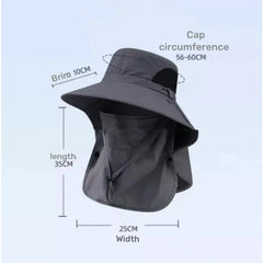 All-Season Outdoor Sun Hat | UV Protection Fishing Cap with Neck Flap alternate view